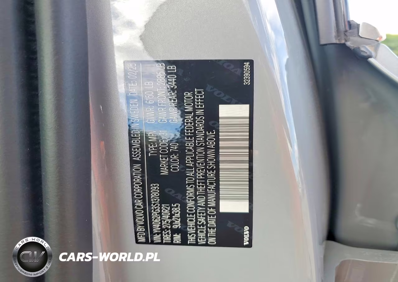 2025 Volvo Xc90 Ultra VIN:YV4062PG3S1378093 - 13