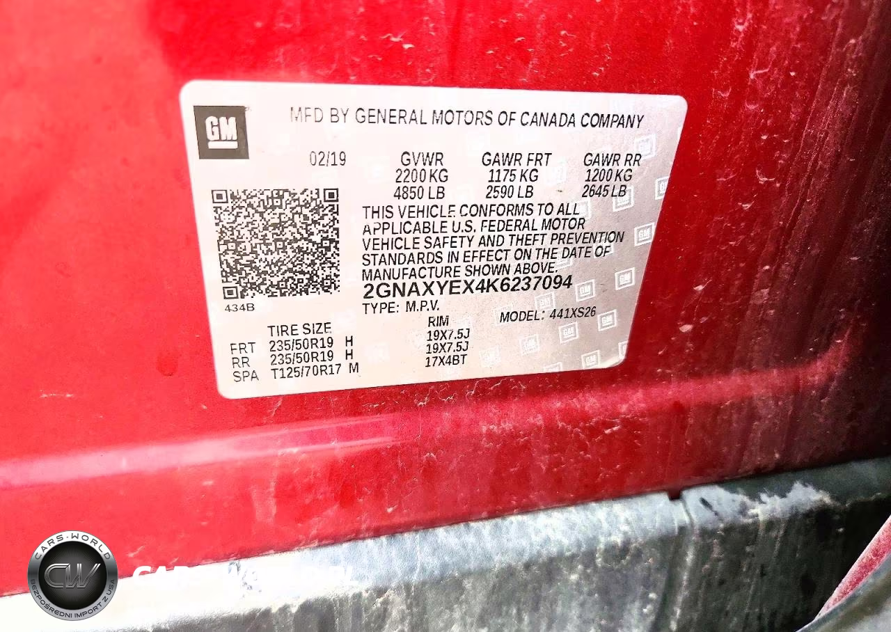 2019 Chevrolet Equinox Premier VIN:2GNAXYEX4K6237094 - 12