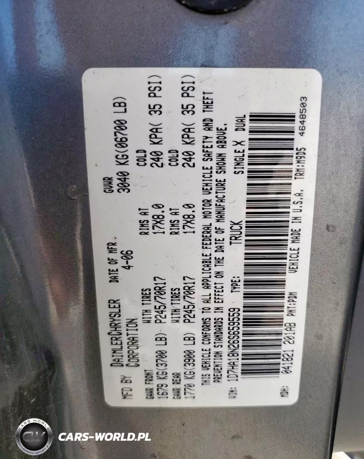 2006 Dodge Ram 1500 St VIN:1D7HA18N26S659559 - 12