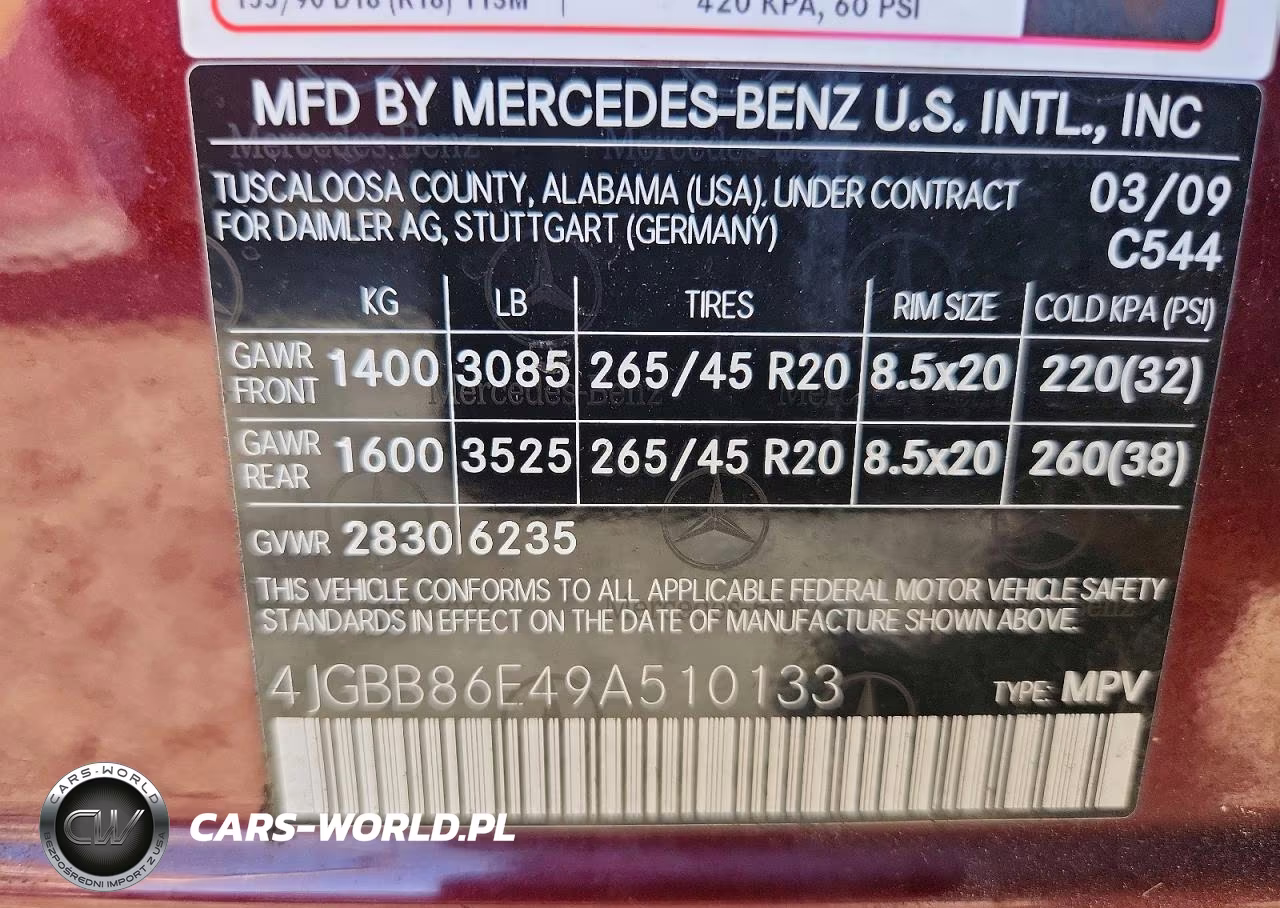 2009 Mercedes-Benz Ml 350 VIN:4JGBB86E49A510133 - 14