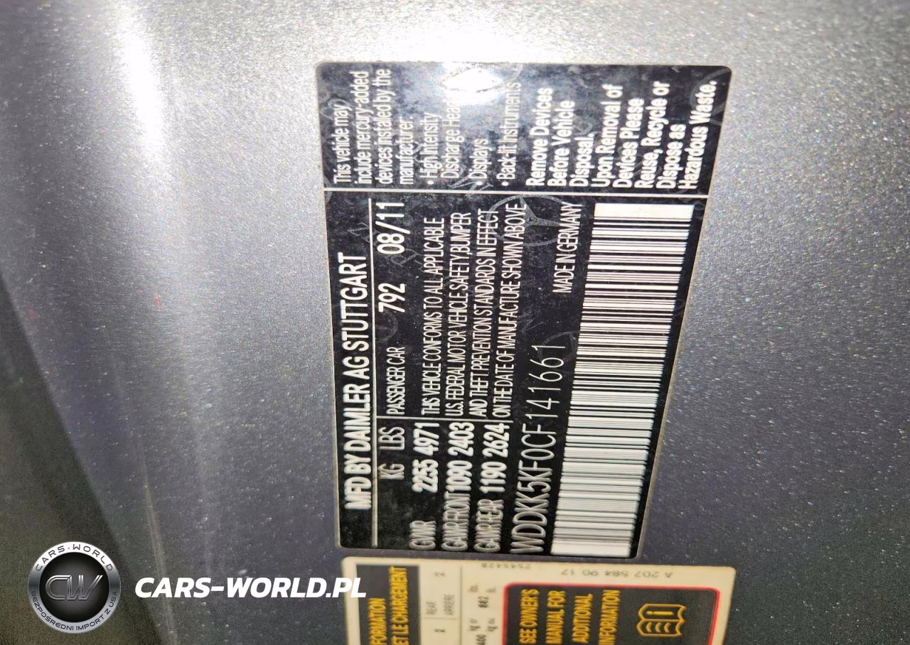 2012 Mercedes-Benz E 350 VIN:WDDKK5KF0CF141661 - 12