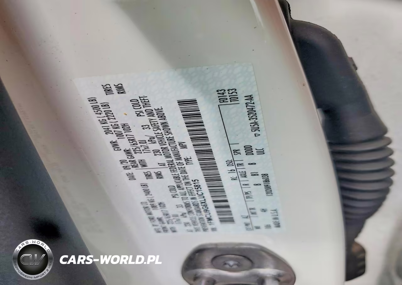 2020 Ford Escape Se VIN:1FMCU9G6XLUC15815 - 13