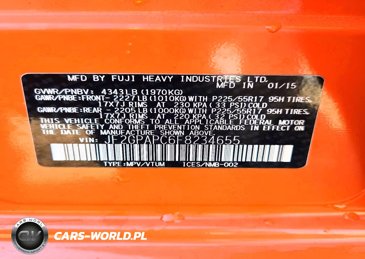 2015 Subaru Xv Crosstrek 2.0 Limited VIN:JF2GPAPC6F8234655 - 14