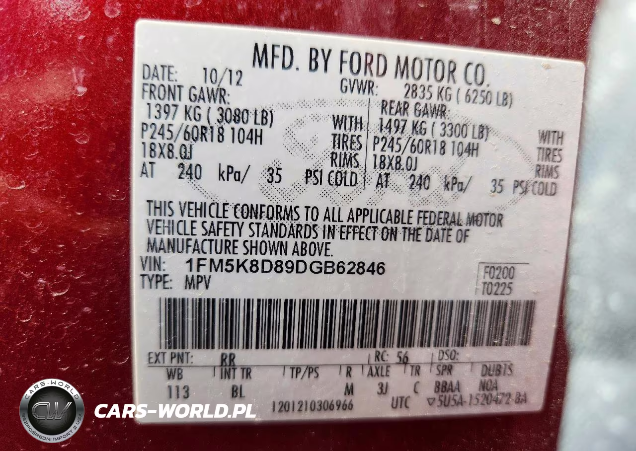 2013 Ford Explorer Xlt VIN:1FM5K8D89DGB62846 - 14