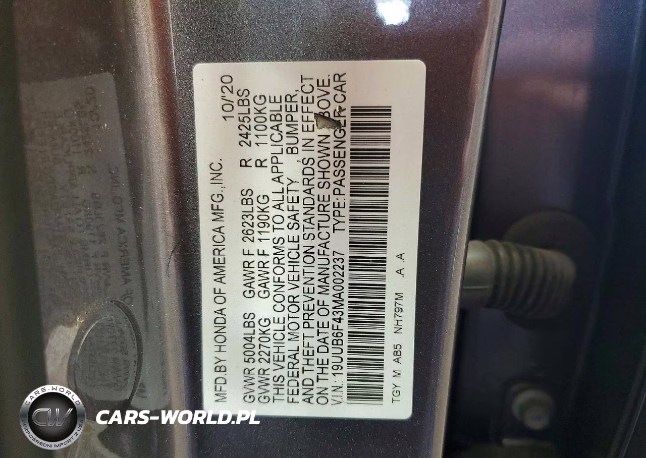 2021 Acura Tlx Technology VIN:19UUB6F43MA002237 - 12