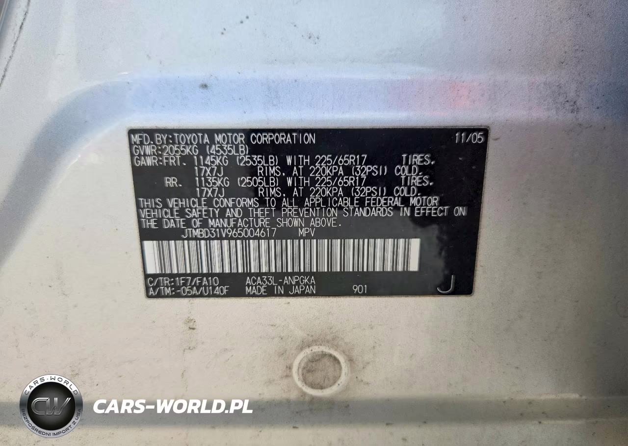 2006 Toyota Rav4 Limited VIN:JTMBD31V965004617 - 13