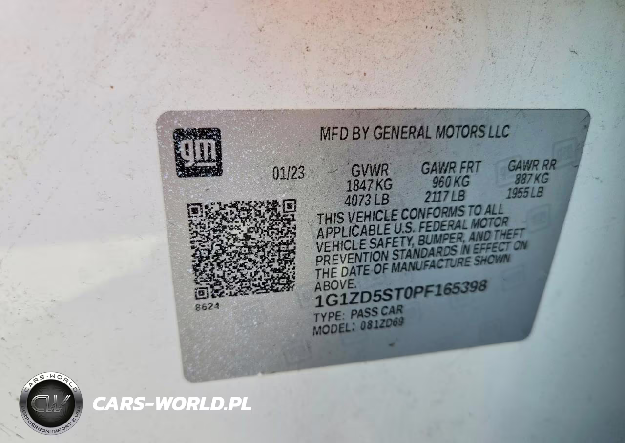 2023 Chevrolet Malibu Lt VIN:1G1ZD5ST0PF165398 - 12
