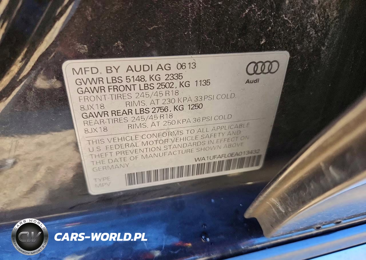 2014 Audi A4 Allroad Premium Plus VIN:WA1UFAFL0EA013432 - 12