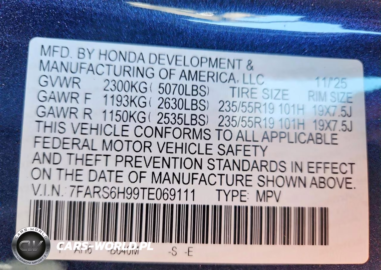2026 Honda Cr-V Sport Touring VIN:7FARS6H99TE069111 - 13