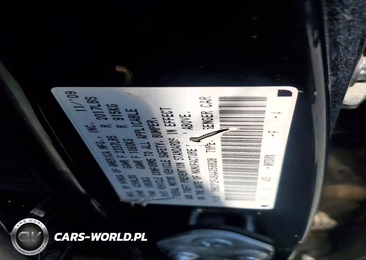 2010 Honda Accord Lxp VIN:1HGCP2F48AA056828 - 12