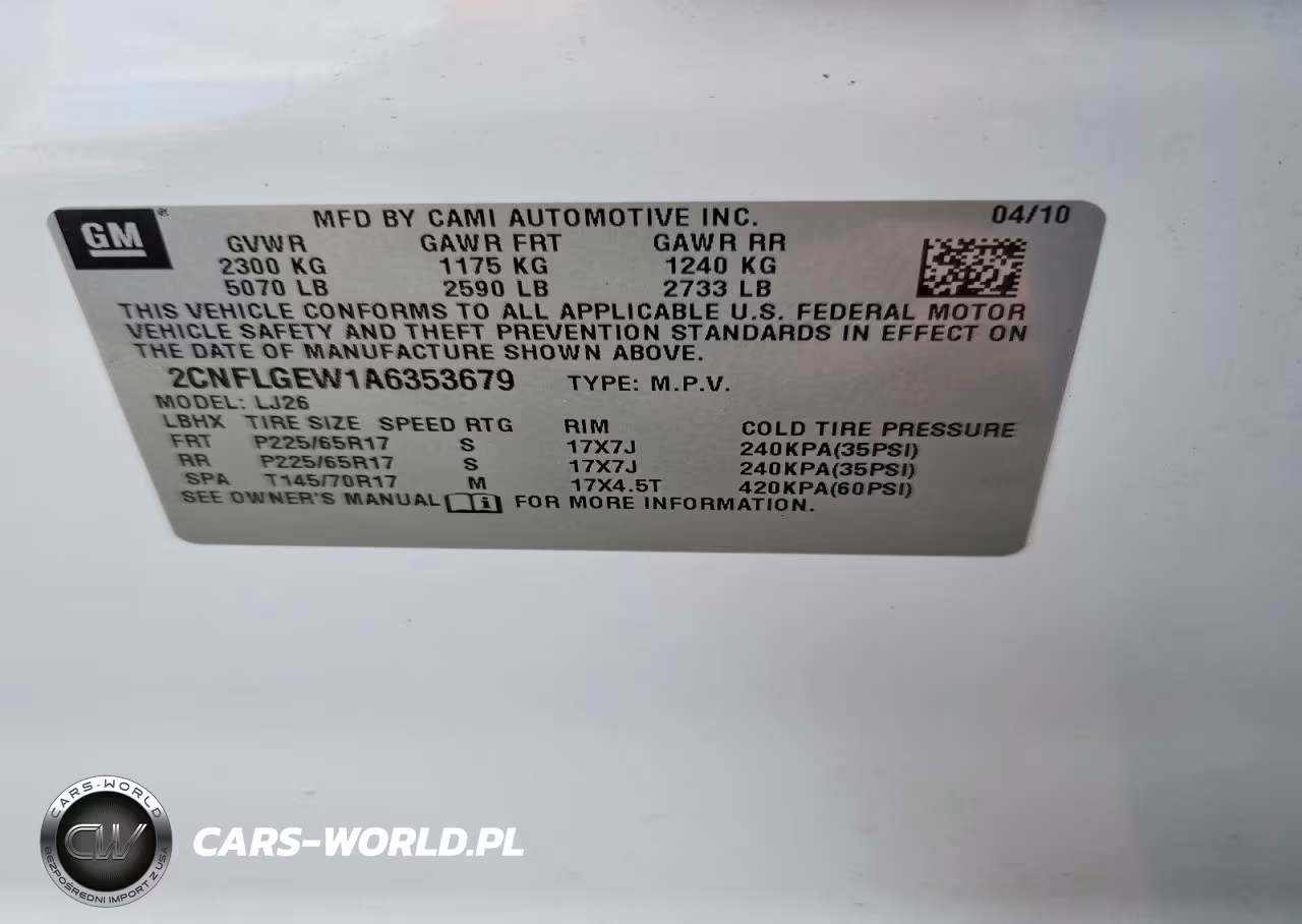 2010 Chevrolet Equinox Ltz VIN:2CNFLGEW1A6353679 - 13