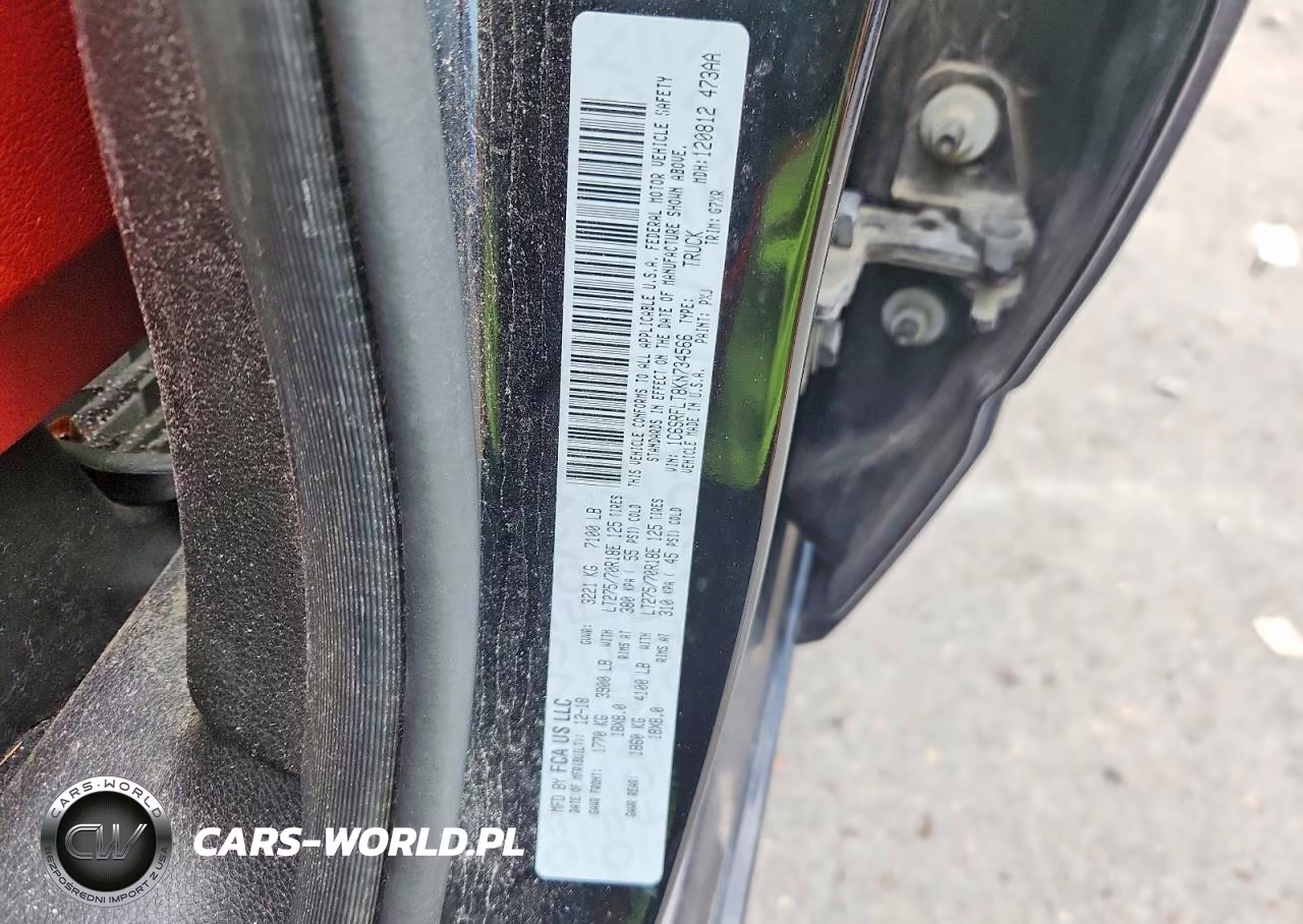 2019 Ram 1500 Rebel VIN:1C6SRFLT8KN734566 - 12