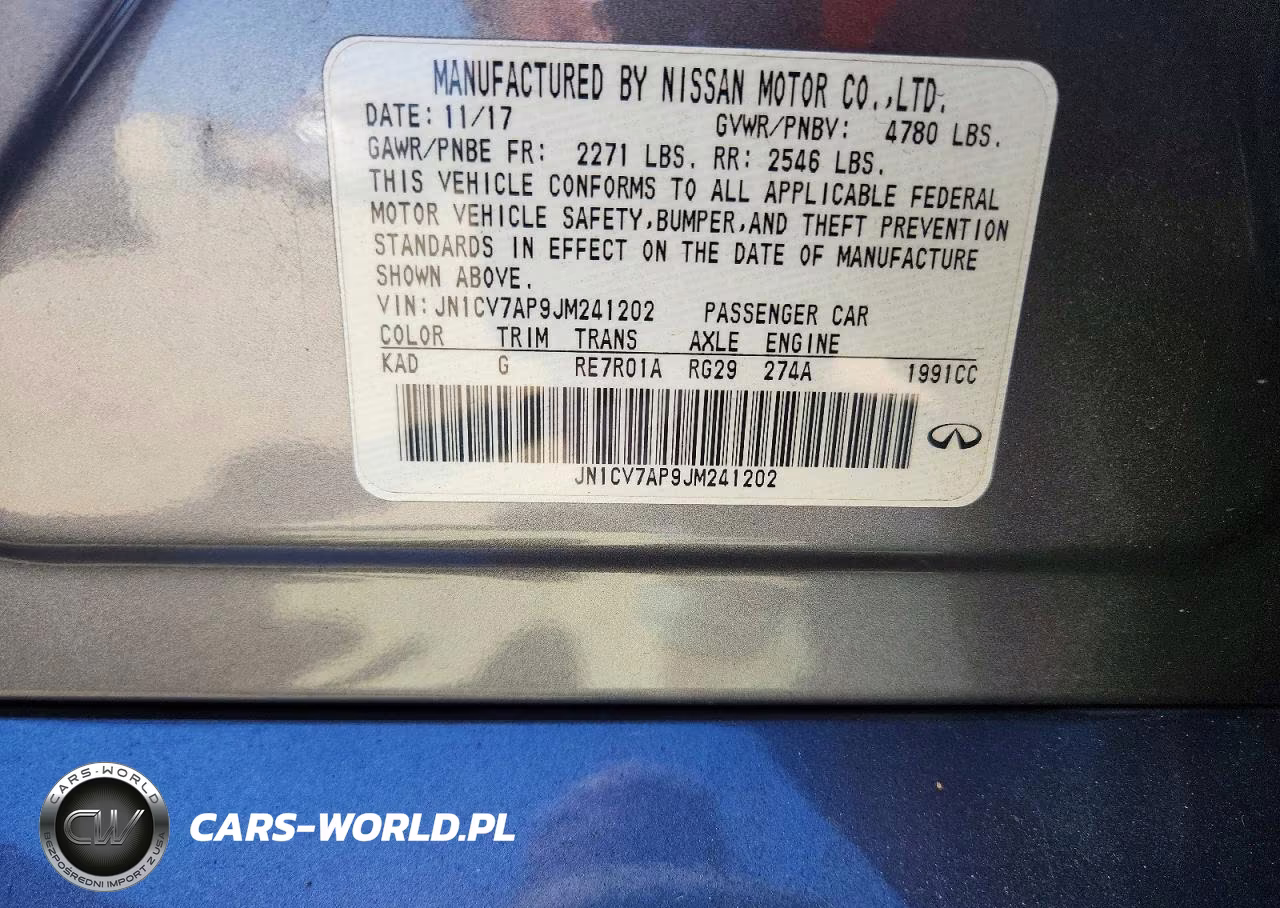 2018 Infiniti Q50 2.0T Luxe VIN:JN1CV7AP9JM241202 - 12