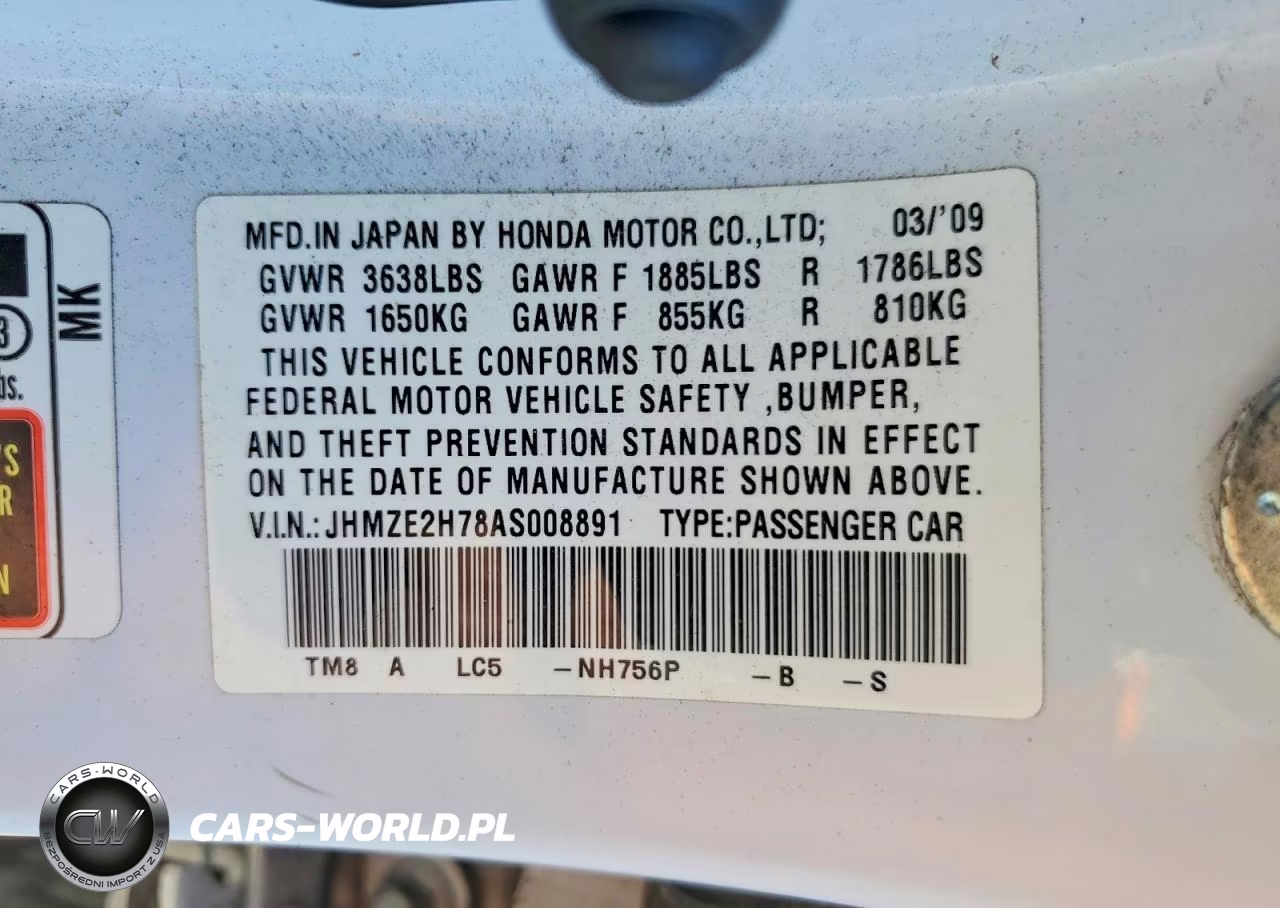 2010 Honda Insight Ex VIN:JHMZE2H78AS008891 - 12