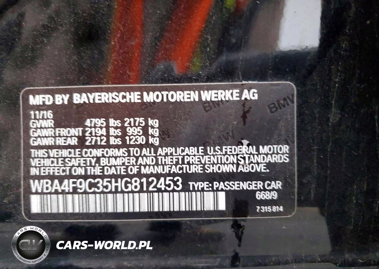 2017 BMW 430Xi Gran Coupe VIN:WBA4F9C35HG812453 - 13