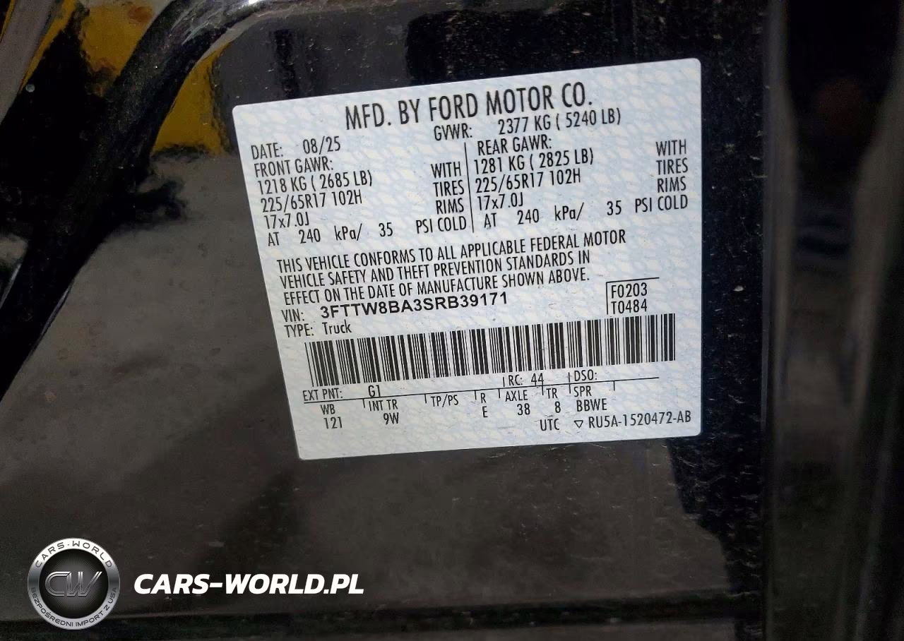 2025 Ford Maverick Xl VIN:3FTTW8BA3SRB39171 - 13