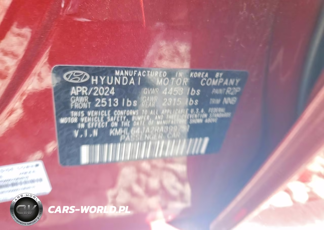 2024 Hyundai Sonata Sel VIN:KMHL64JA2RA399751 - 12