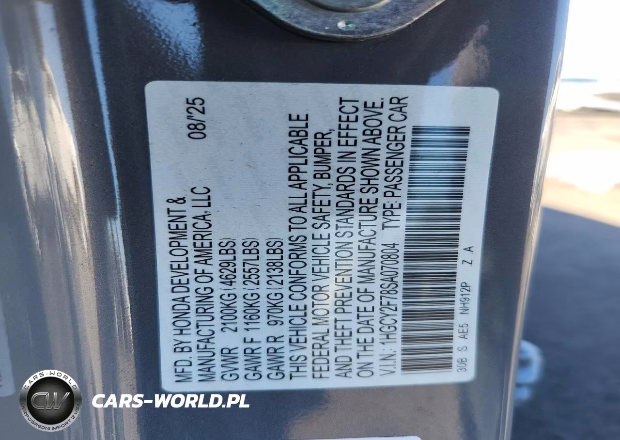 2025 Honda Accord Hybrid Sport-L VIN:1HGCY2F78SA070804 - 13