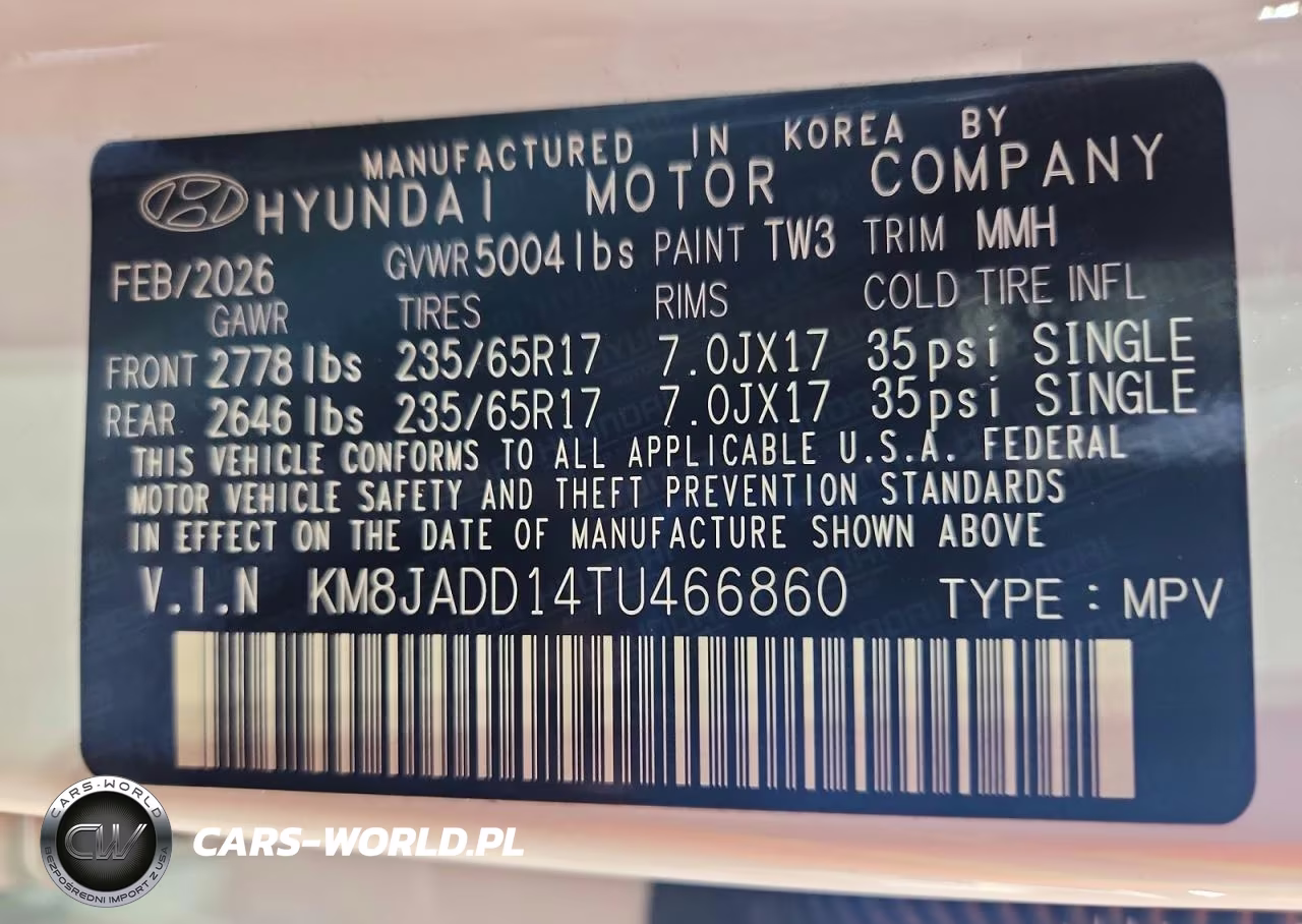 2026 Hyundai Tucson Blue Se VIN:KM8JADD14TU466860 - 14