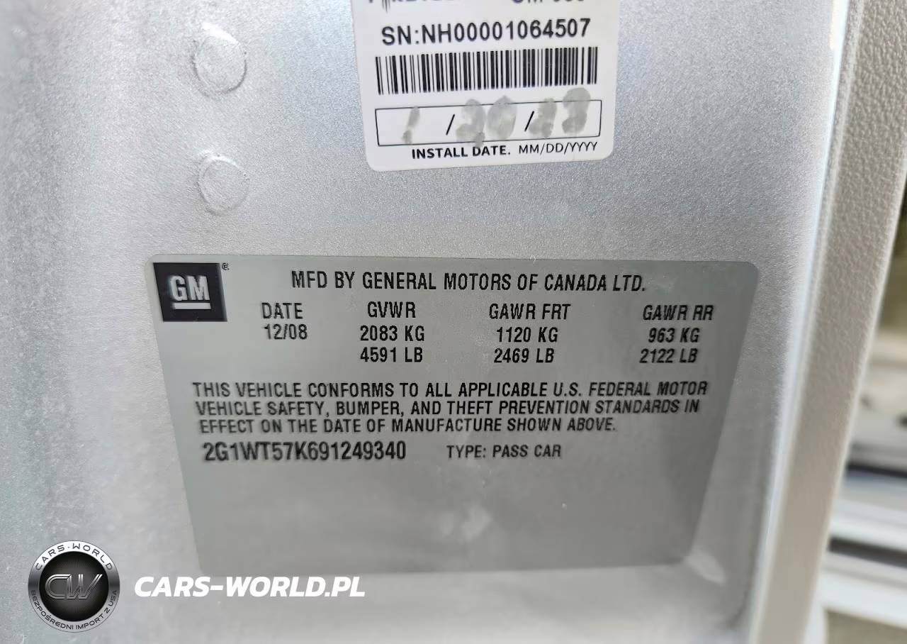 2009 Chevrolet Impala 1Lt VIN:2G1WT57K691249340 - 12