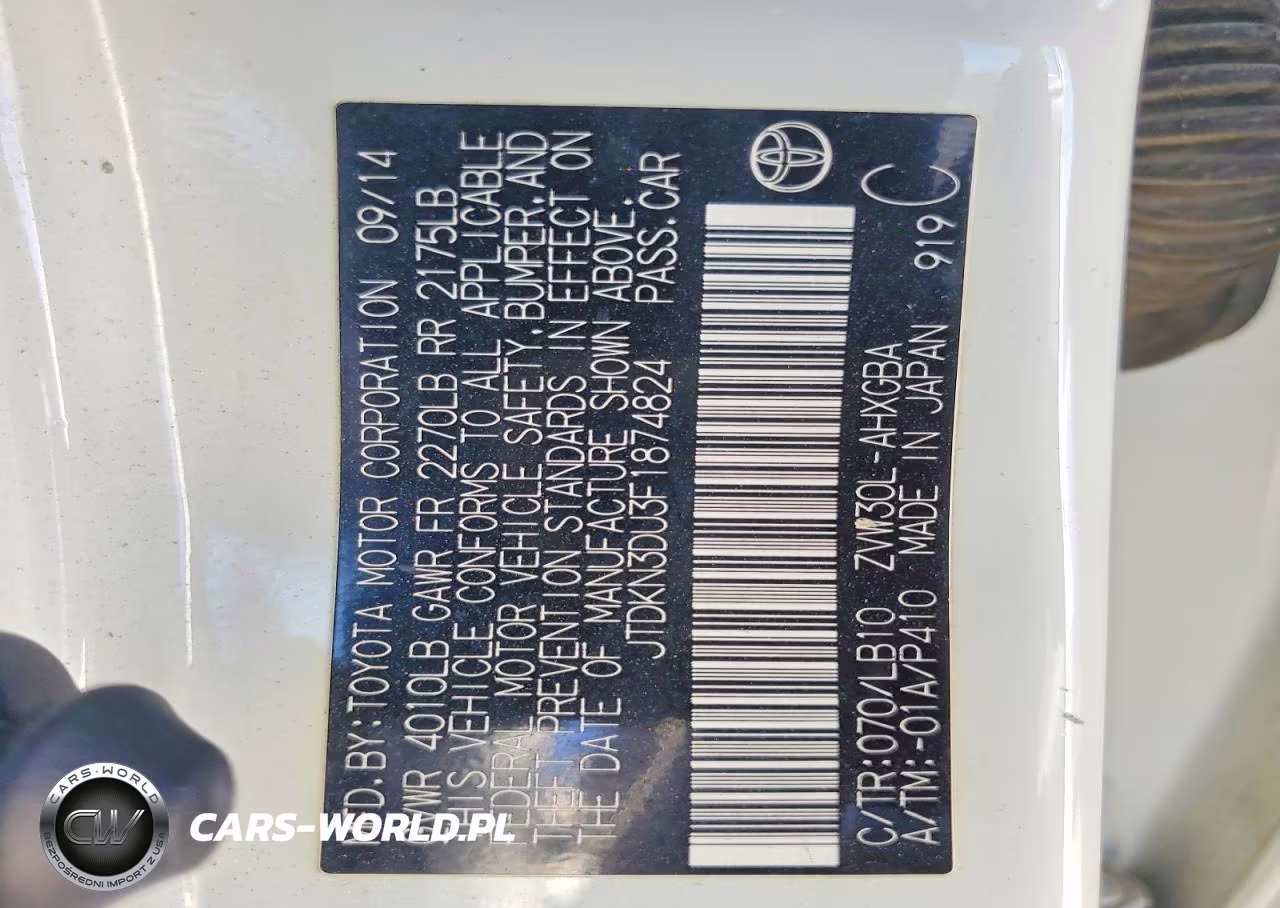 2015 Toyota Prius Four VIN:JTDKN3DU3F1874824 - 12