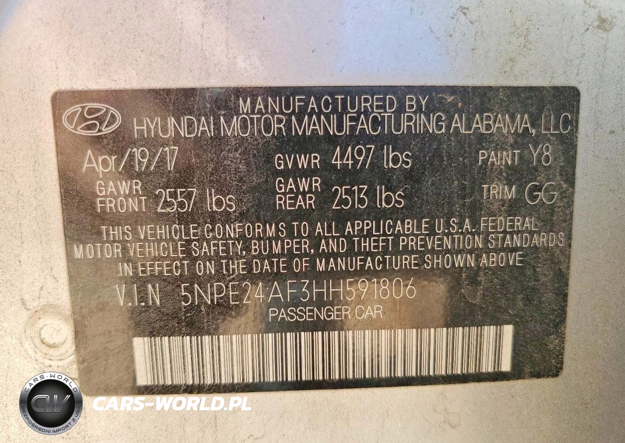 2017 Hyundai Sonata Se VIN:5NPE24AF3HH591806 - 13