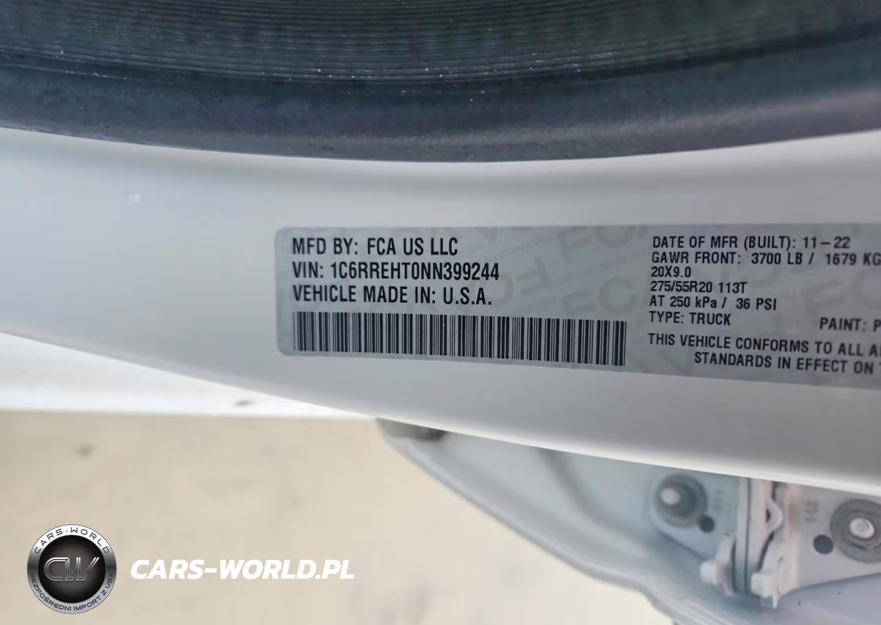 2022 Ram 1500 Limited VIN:1C6RREHT0NN399244 - 12