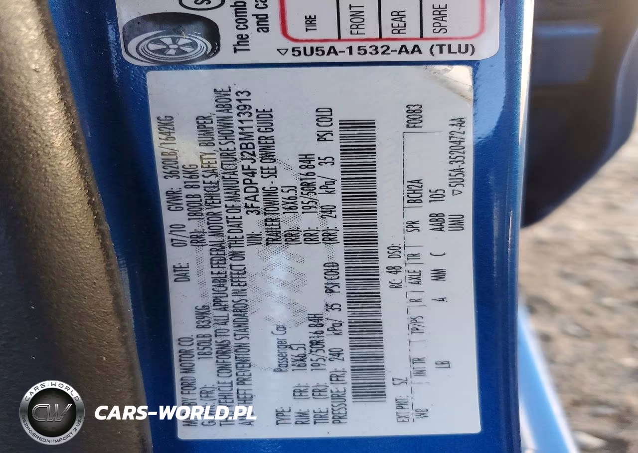 2011 Ford Fiesta Ses VIN:3FADP4FJ2BM113913 - 12