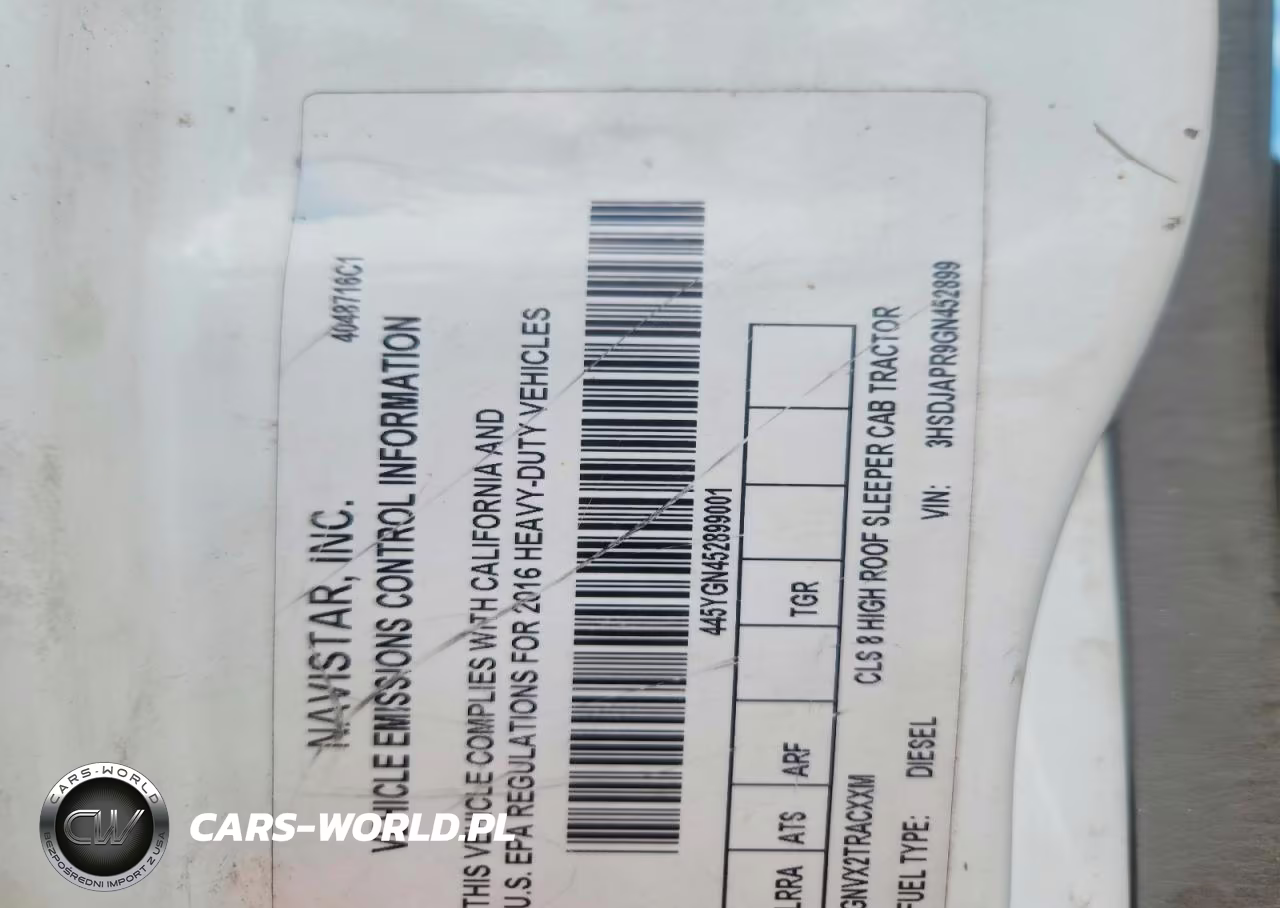 2016 International Prostar - Truck Cab And Chassis VIN:3HSDJAPR9GN452899 - 13