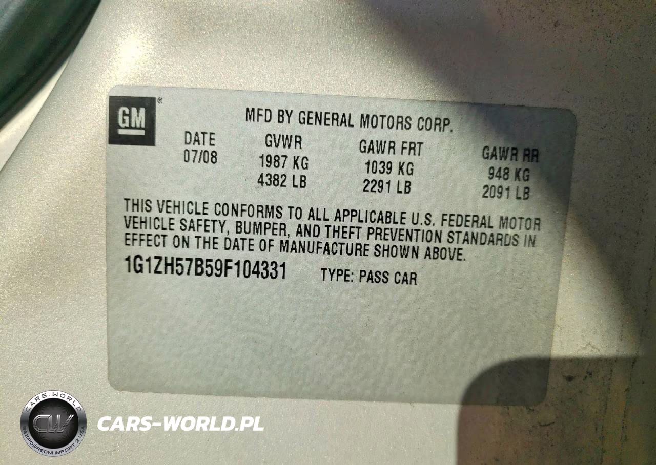 2009 Chevrolet Malibu Lt VIN:1G1ZH57B59F104331 - 12