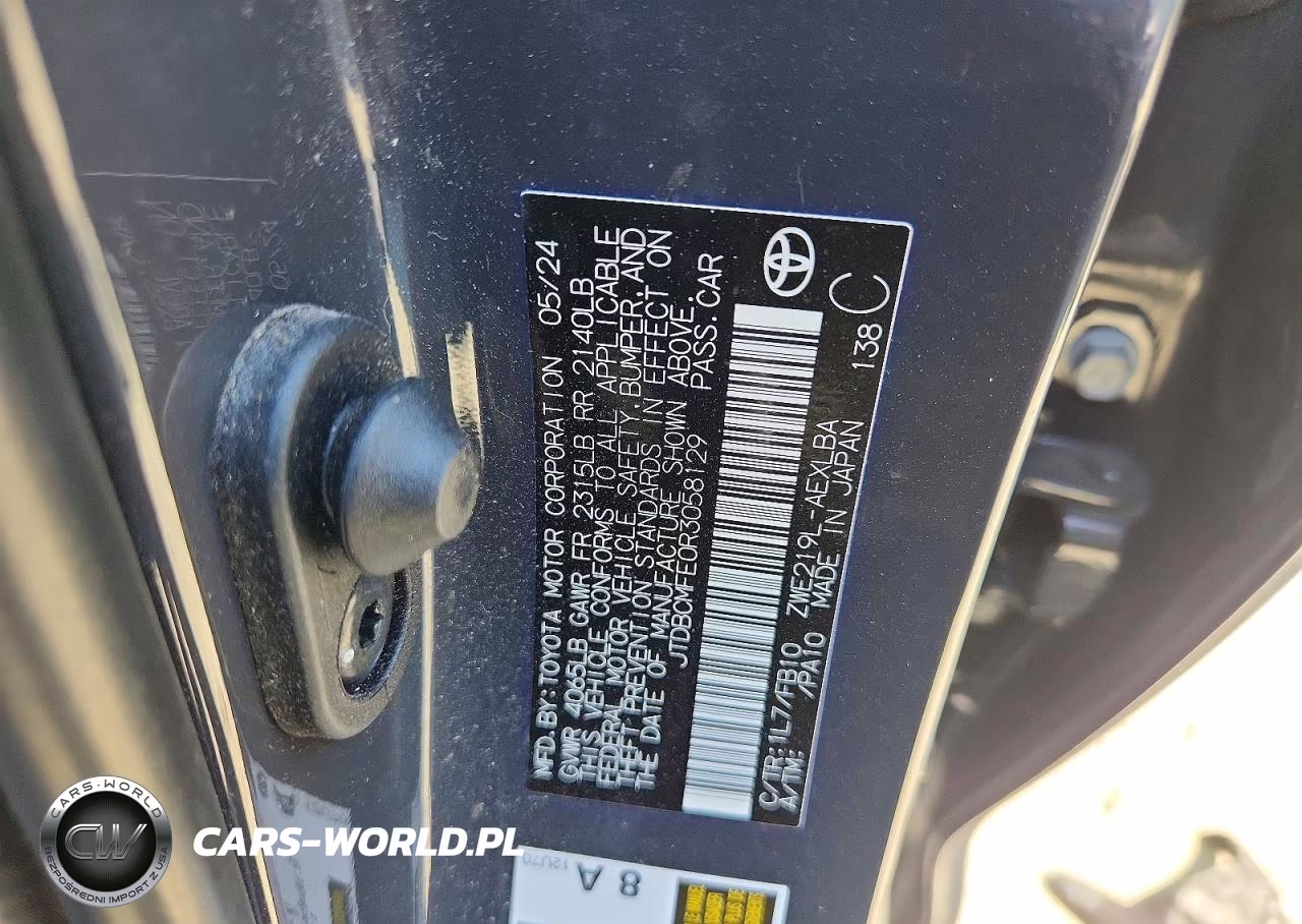 2024 Toyota Corolla Hybrid Le VIN:JTDBCMFE0R3058129 - 13
