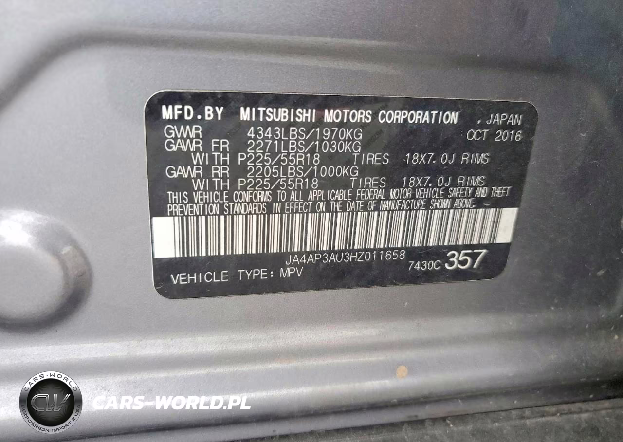 2017 Mitsubishi Outlander Sport Es VIN:JA4AP3AU3HZ011658 - 13