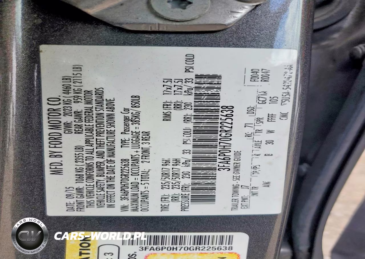 2016 Ford Fusion Se VIN:3FA6P0H70GR225638 - 12