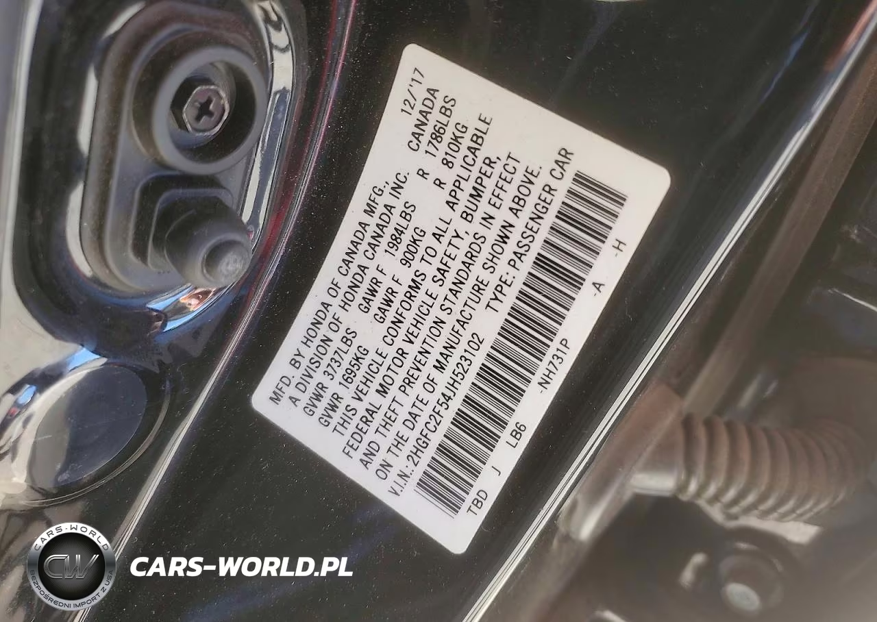 2018 Honda Civic Lx VIN:2HGFC2F54JH523102 - 13