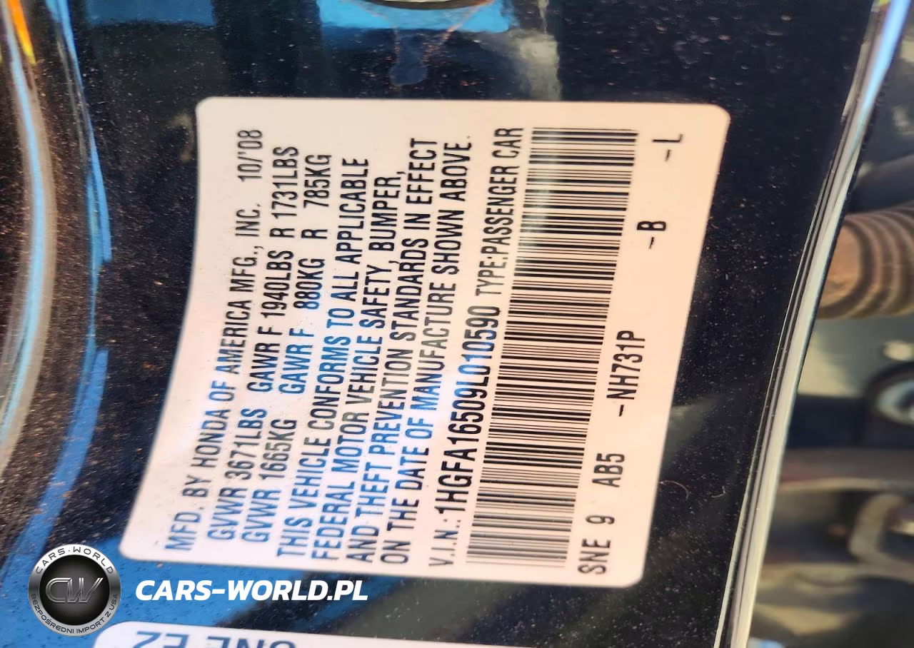 2009 Honda Civic Lx VIN:1HGFA16509L010590 - 13