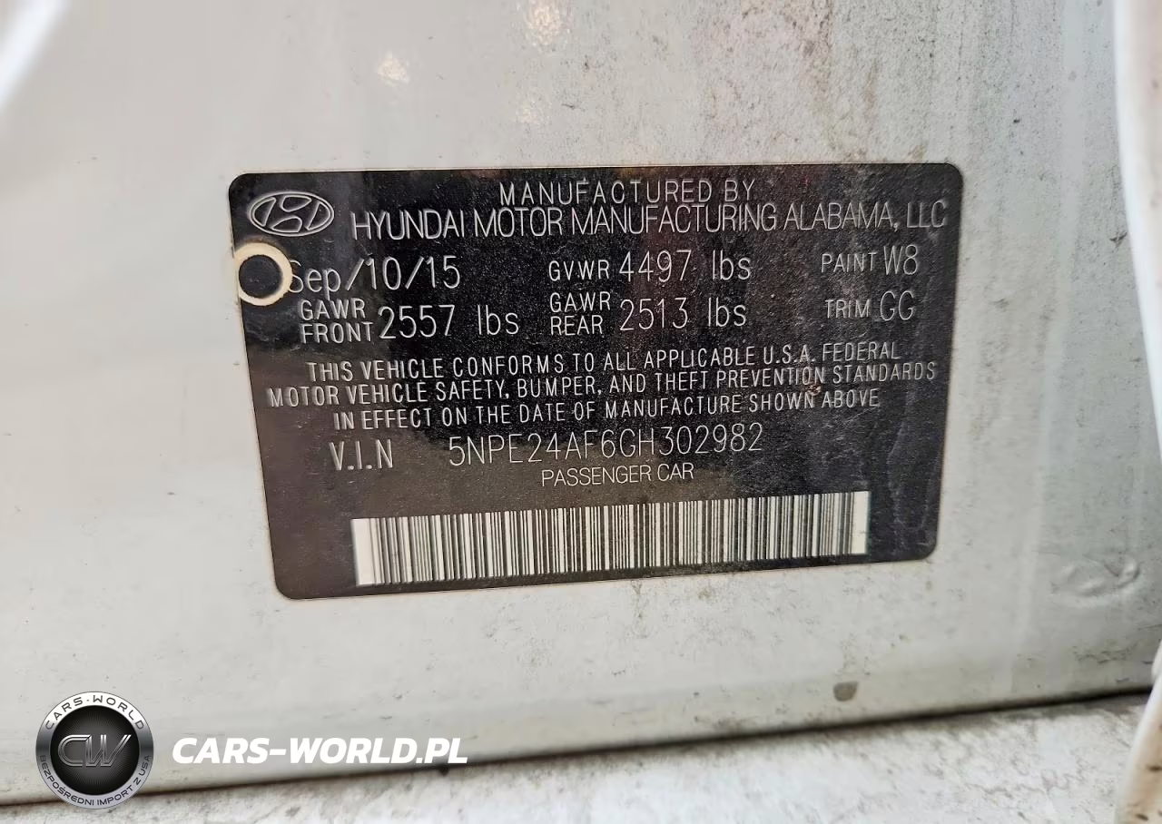 2016 Hyundai Sonata Se VIN:5NPE24AF6GH302982 - 13