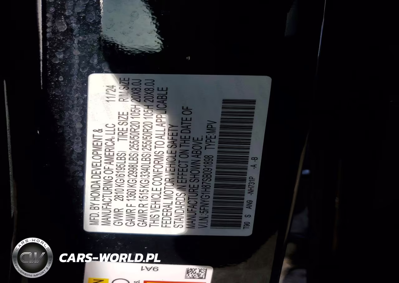 2025 Honda Pilot Elite VIN:5FNYG1H87SB091898 - 13