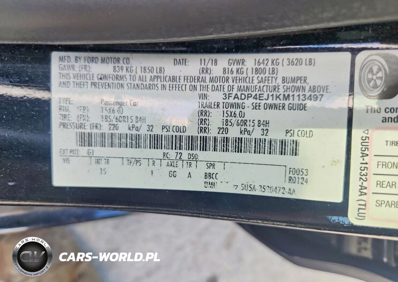 2019 Ford Fiesta Se VIN:3FADP4EJ1KM113497 - 13