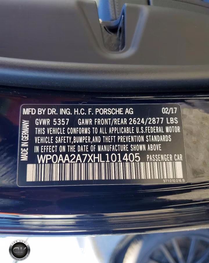 2017 Porsche Panamera 2 VIN:WP0AA2A7XHL101405 - 12