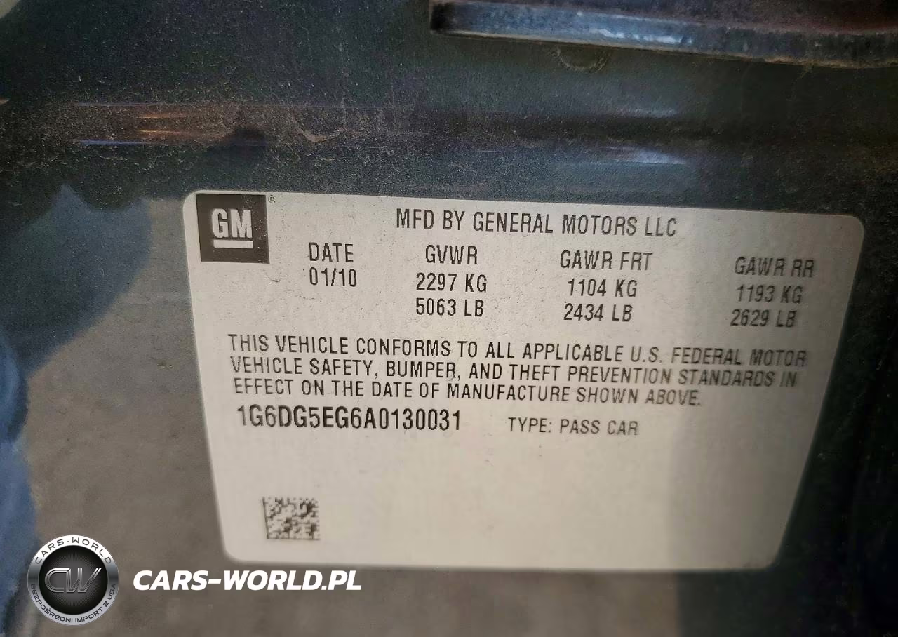 2010 Cadillac Cts Luxury Collection VIN:1G6DG5EG6A0130031 - 12