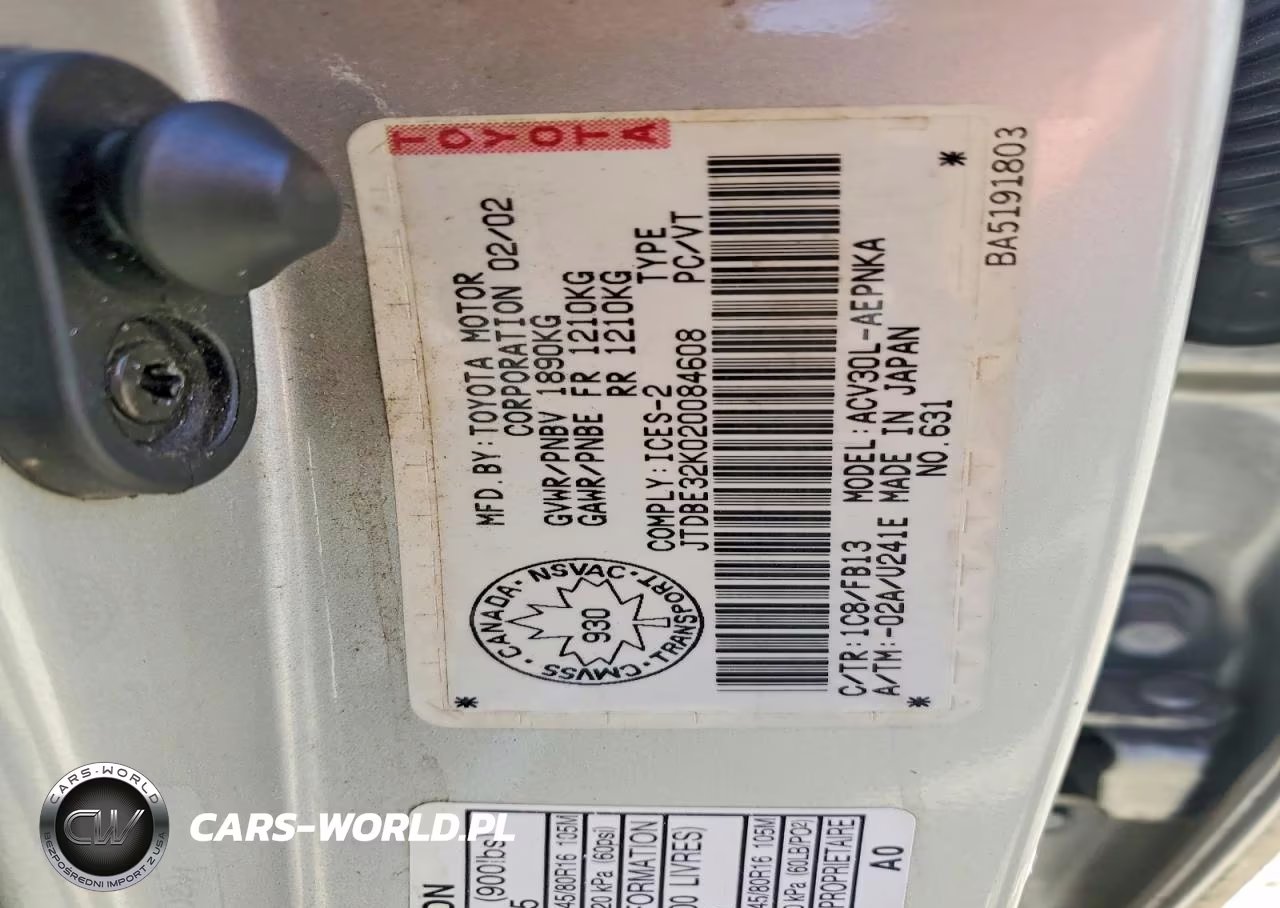 2002 Toyota Camry Le VIN:JTDBE32K020084608 - 12