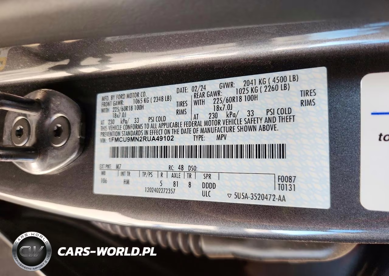 2024 Ford Escape St Line VIN:1FMCU9MN2RUA49102 - 13