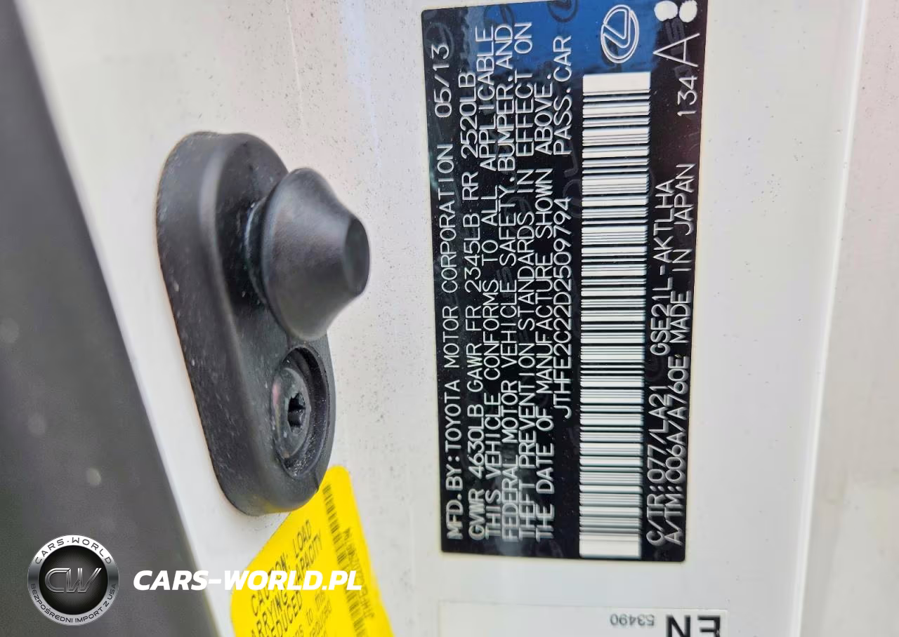 2013 Lexus Is 350 VIN:JTHFE2C22D2509794 - 12