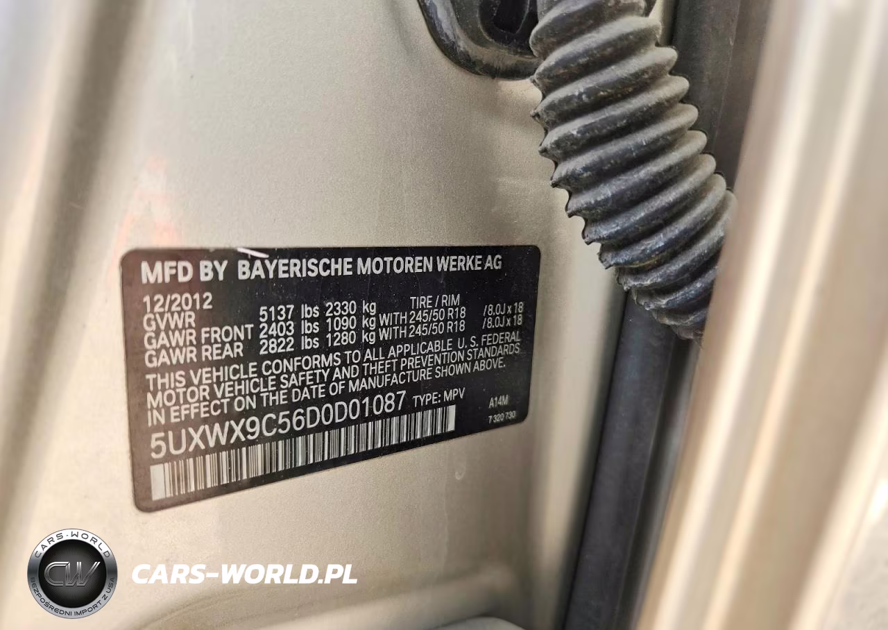 2013 BMW X3 xDrive28I VIN:5UXWX9C56D0D01087 - 12