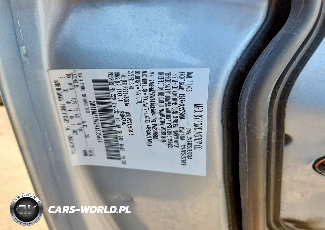 2004 Mercury Grand Marquis Ls VIN:2MEFM75W24X635604 - 12