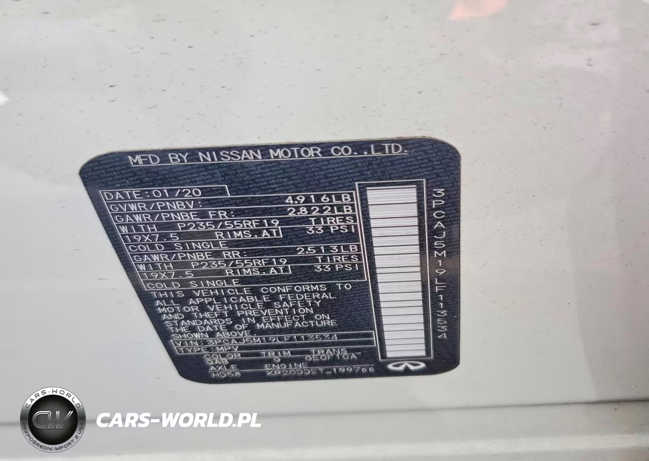 2020 Infiniti Qx50 Luxe VIN:3PCAJ5M19LF113534 - 13