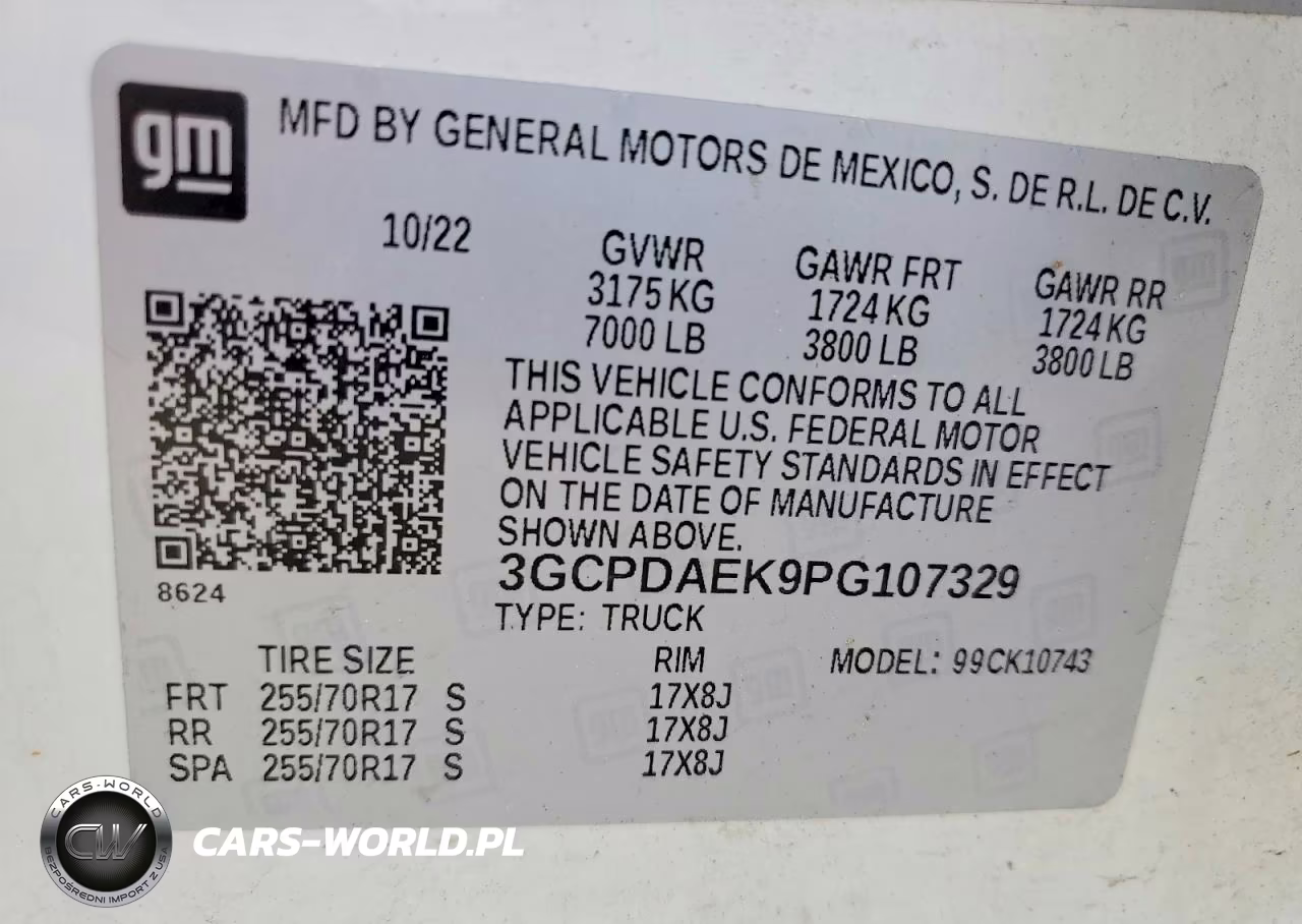 2023 Chevrolet Silverado K1500 VIN:3GCPDAEK9PG107329 - 12