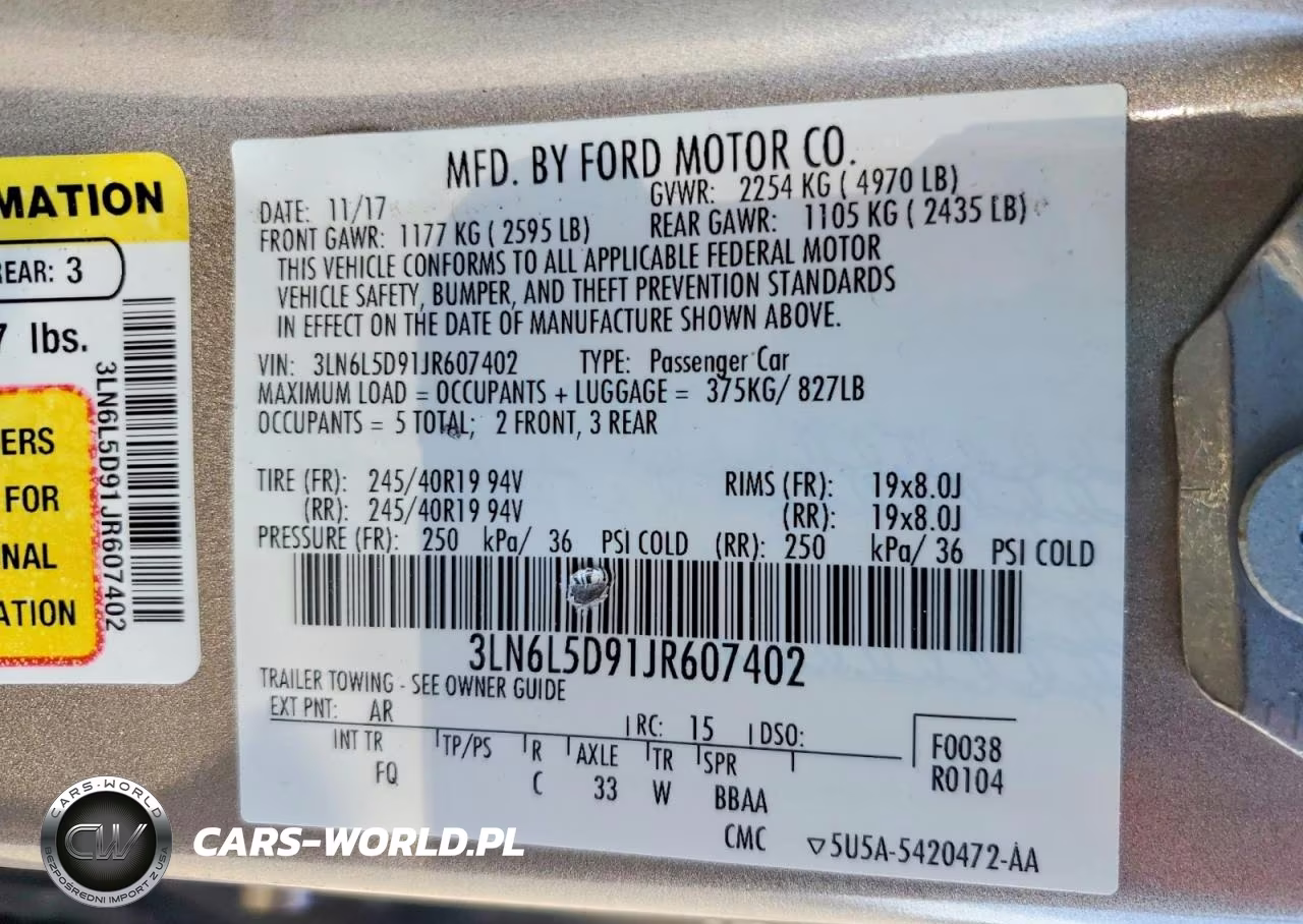 2018 Lincoln Mkz Select VIN:3LN6L5D91JR607402 - 13