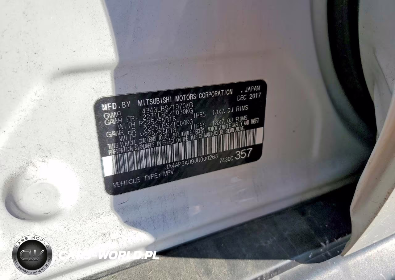 2018 Mitsubishi Outlander Sport Es VIN:JA4AP3AU9JU000263 - 13