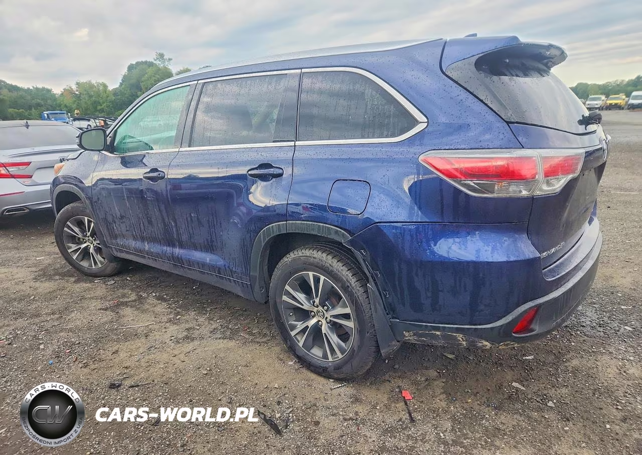 2016 Toyota Highlander Xle VIN:5TDJKRFH9GS242695 - 2